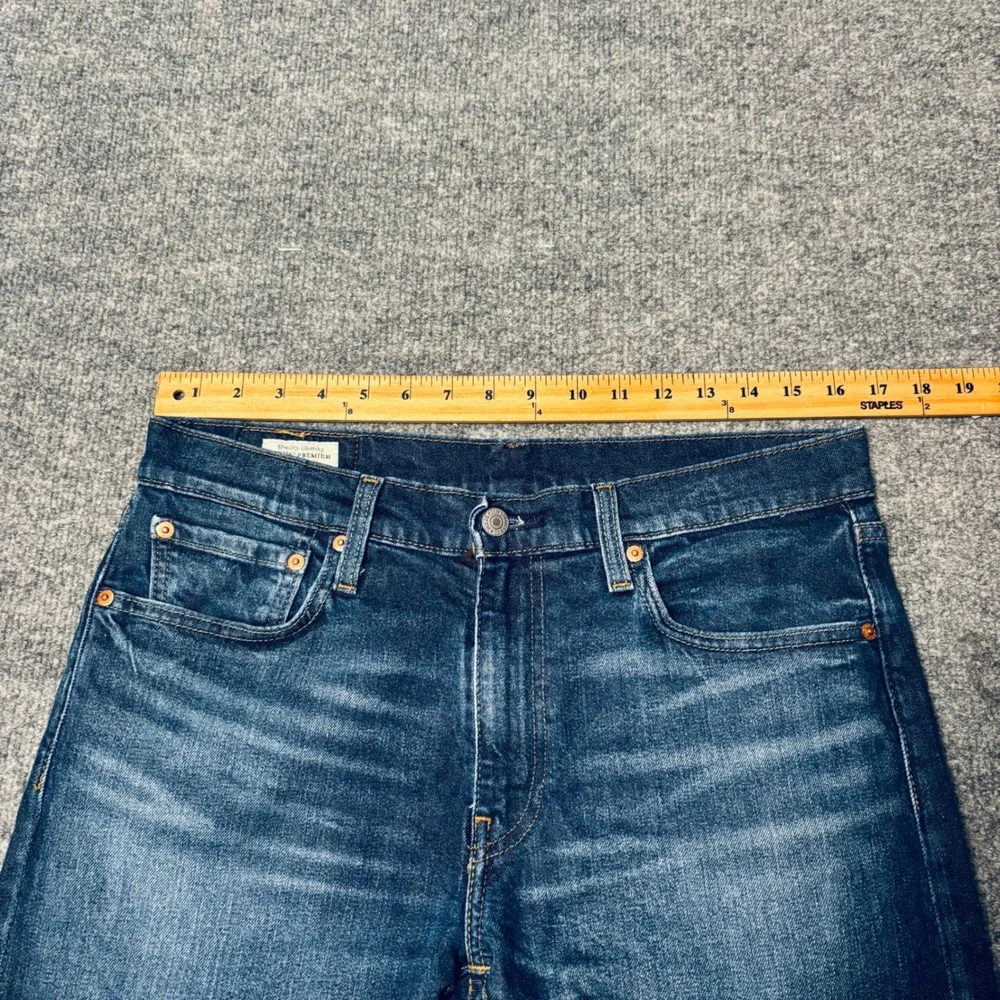 Levis 512 original Red Tab‎ Slim Taper Jeans Mens 32x30 Dark Blue Premium Denim
